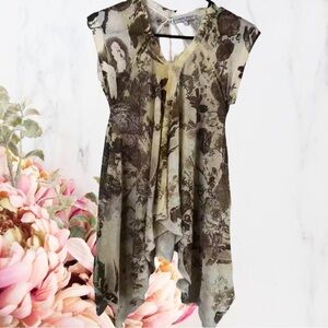 🍁Vintage Alberto Makali Tunic Blouse Size XL